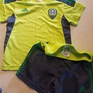 Adidas toddler short set